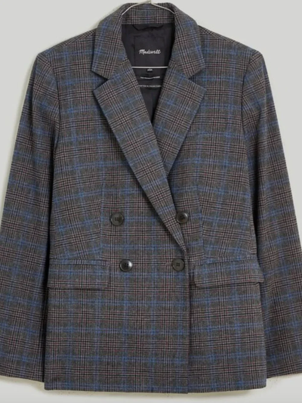 Madewell Rosedale blazer in glen plaid 12